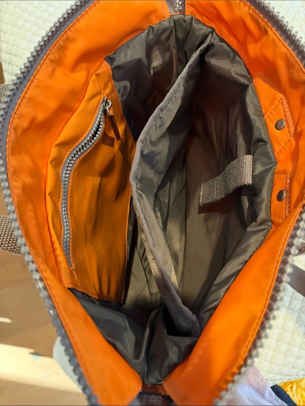 Orange ORI LONDON Bantry Backpack Recycled Nylon